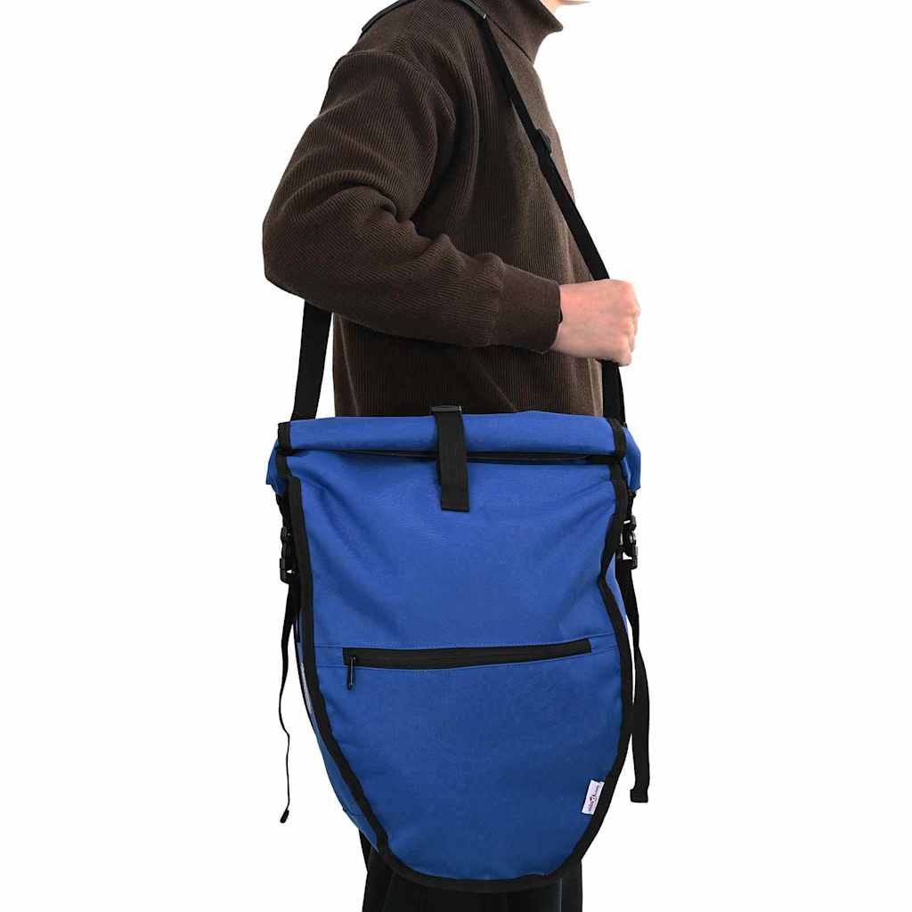 vidaXL Torba rowerowa Niebieski 32,5 x 17 x 57 cm Poliester