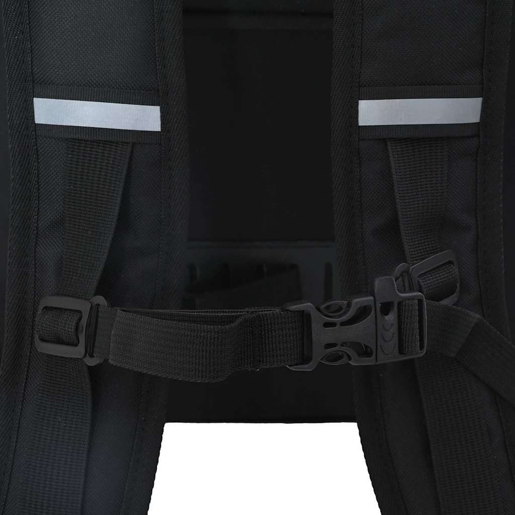 vidaXL Torba rowerowa Czarny 33 x 16 x 60 cm Poliester