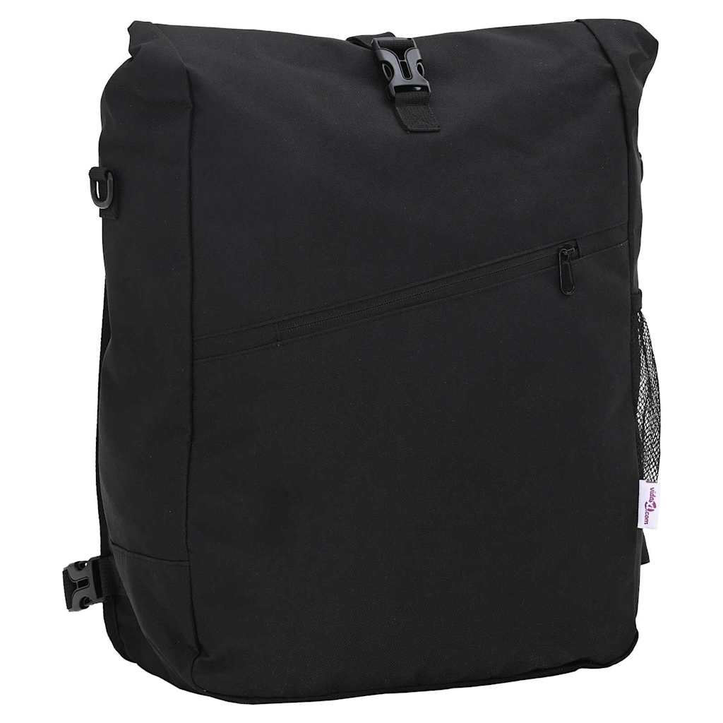 vidaXL Torba rowerowa Czarny 33 x 16 x 60 cm Poliester