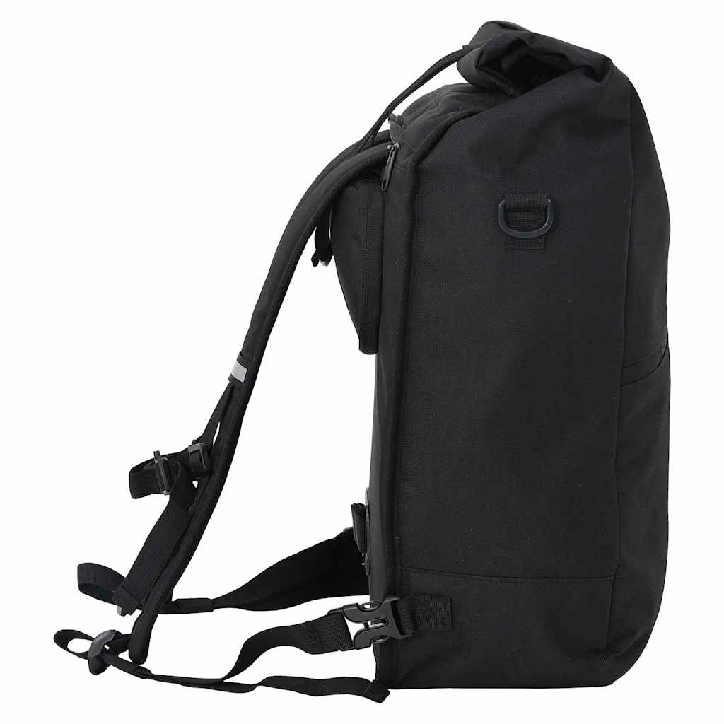 vidaXL Torba rowerowa Czarny 33 x 16 x 60 cm Poliester