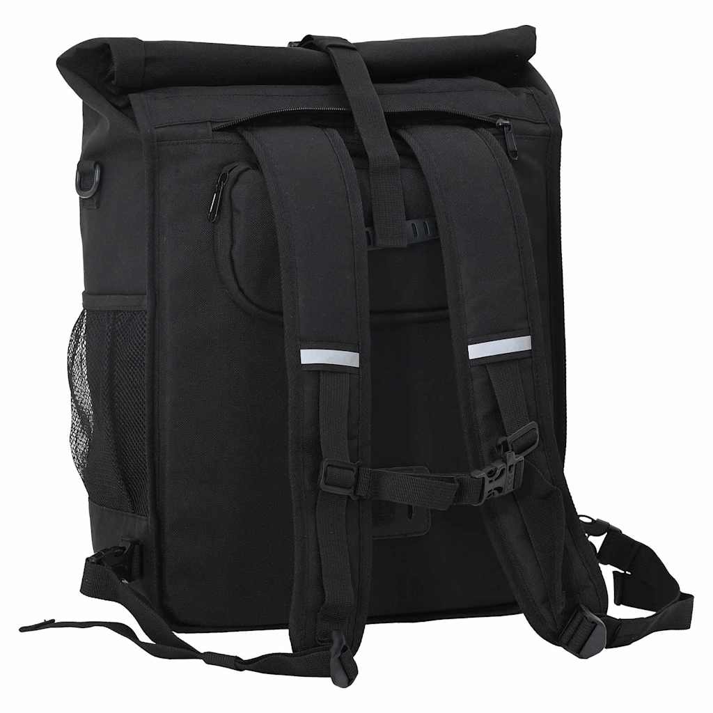 vidaXL Torba rowerowa Czarny 33 x 16 x 60 cm Poliester