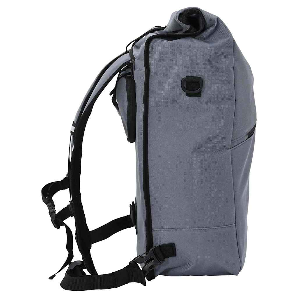 vidaXL Torba rowerowa Szary 33 x 16 x 60 cm Poliester