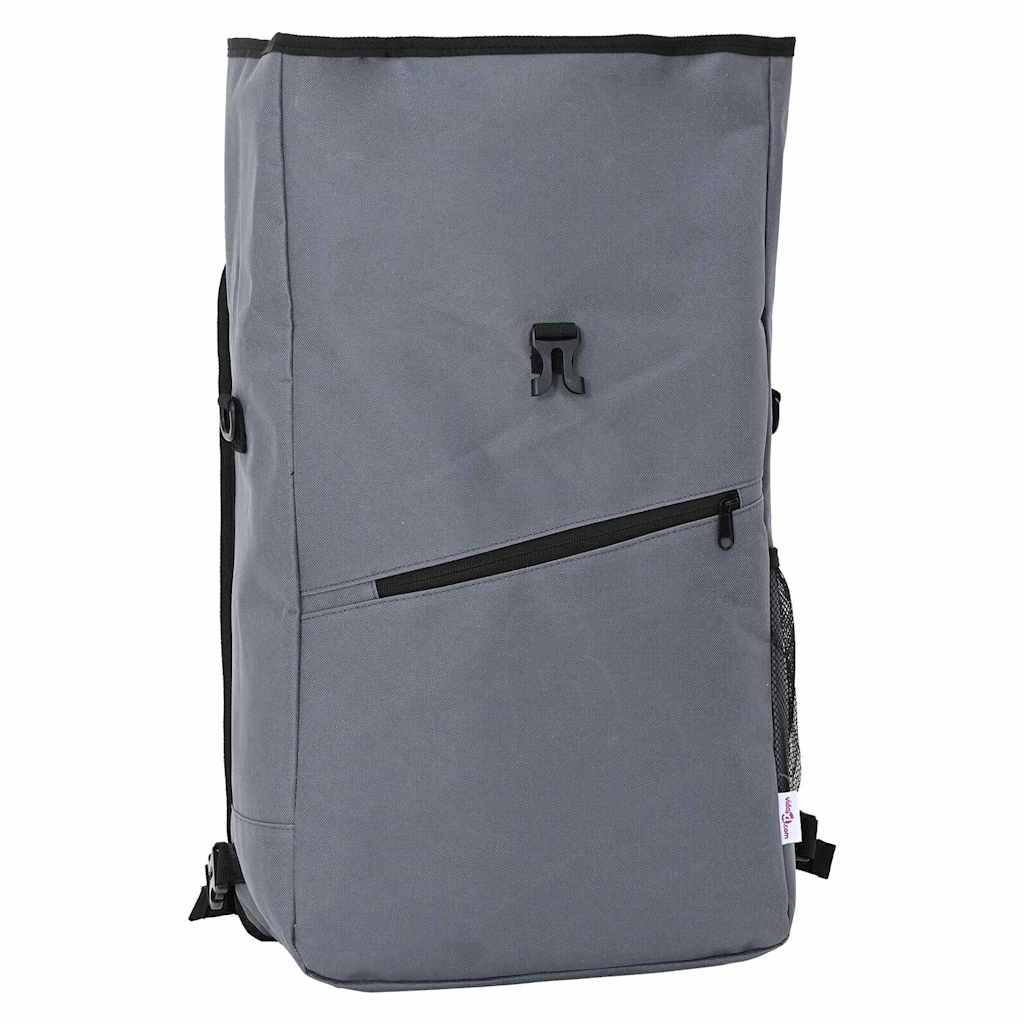 vidaXL Torba rowerowa Szary 33 x 16 x 60 cm Poliester