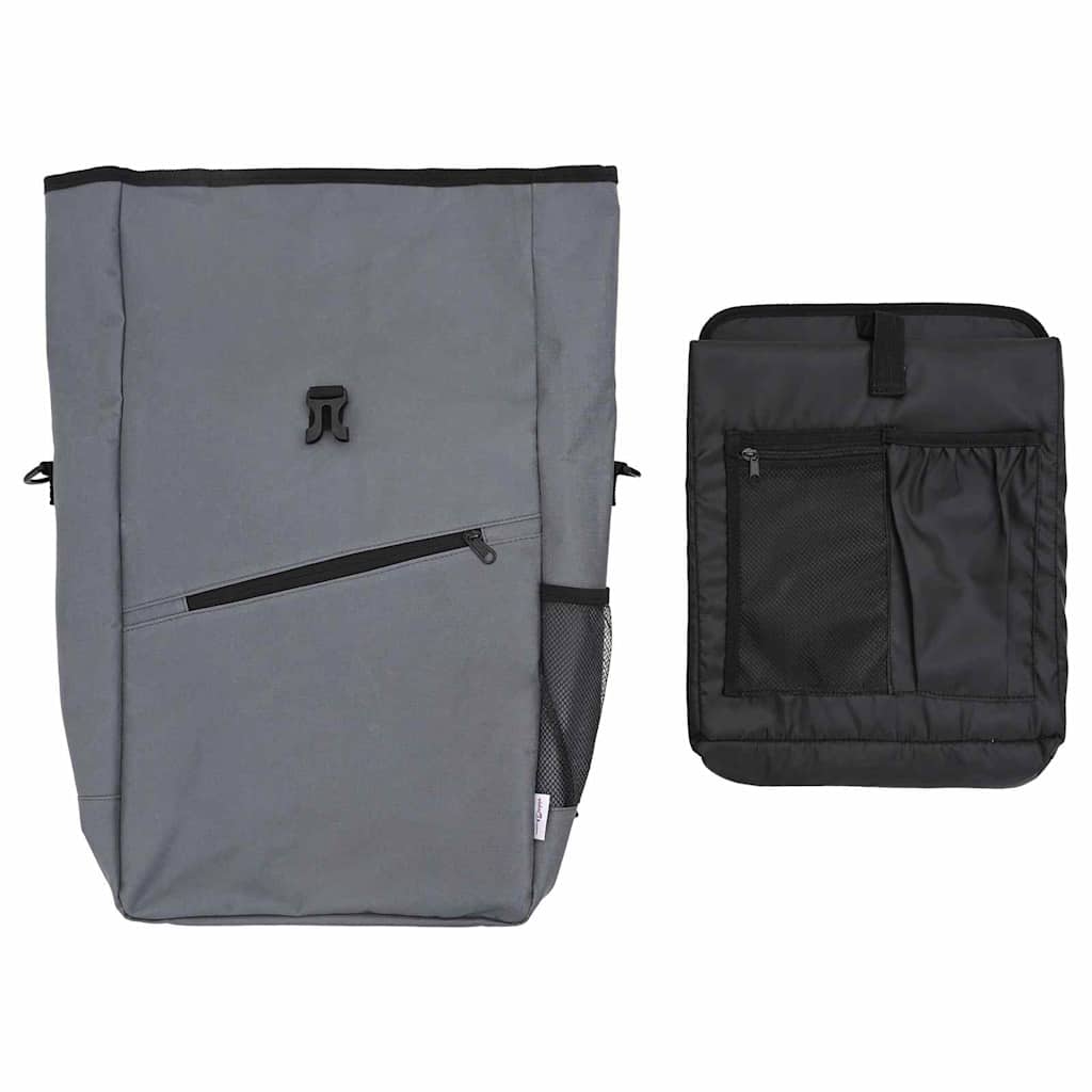 vidaXL Torba rowerowa Szary 33 x 16 x 60 cm Poliester