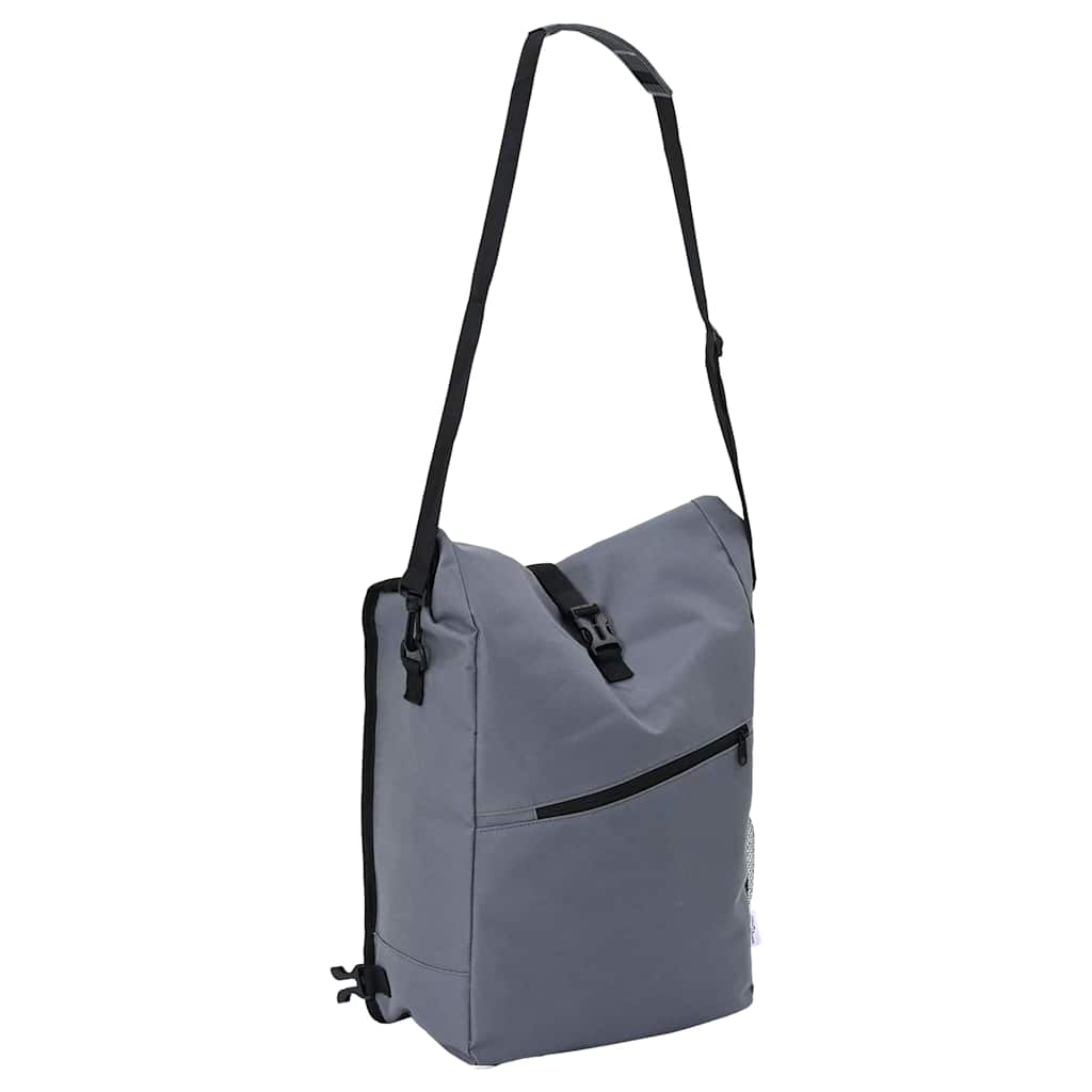 vidaXL Torba rowerowa Szary 33 x 16 x 60 cm Poliester