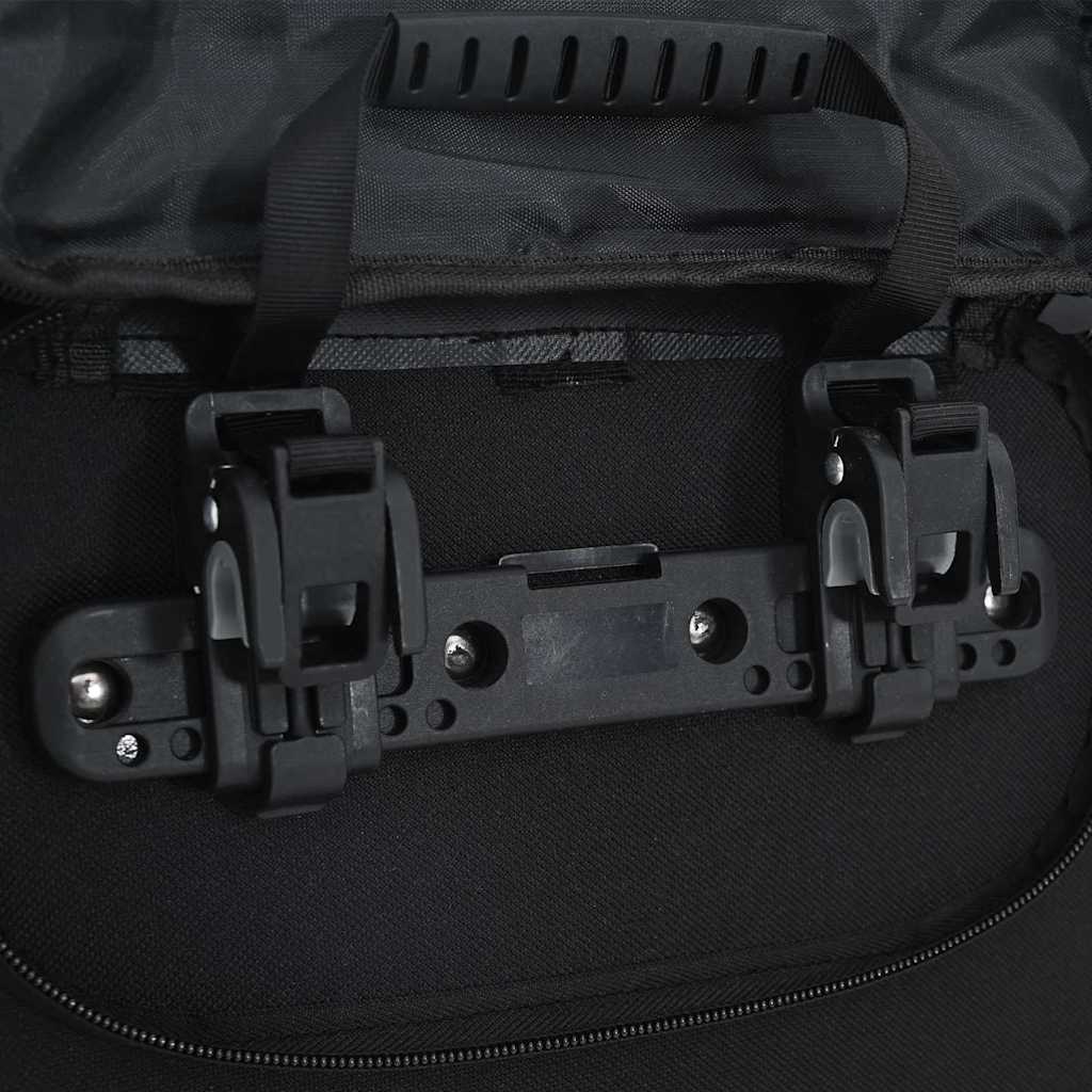 vidaXL Torba rowerowa Czarny 31 x 13 x 58 cm Poliester