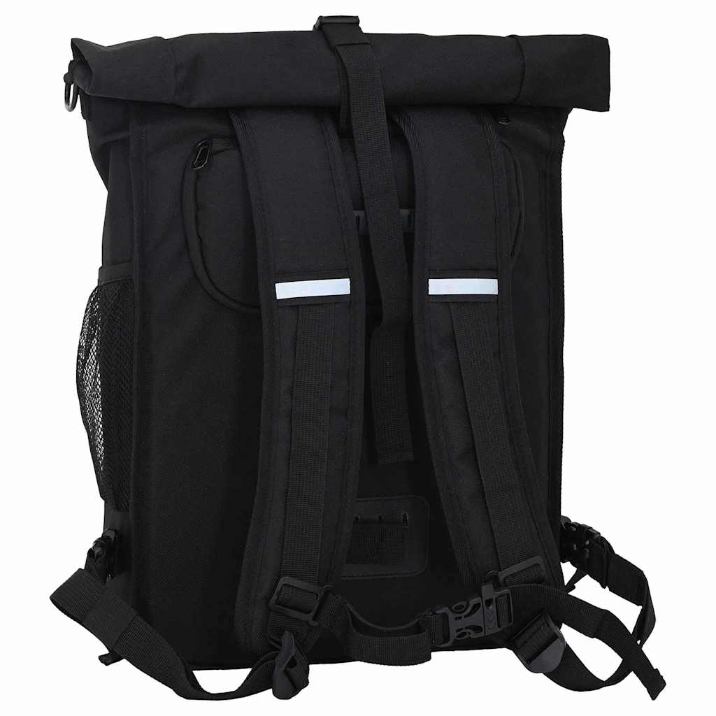 vidaXL Torba rowerowa Czarny 31 x 13 x 58 cm Poliester