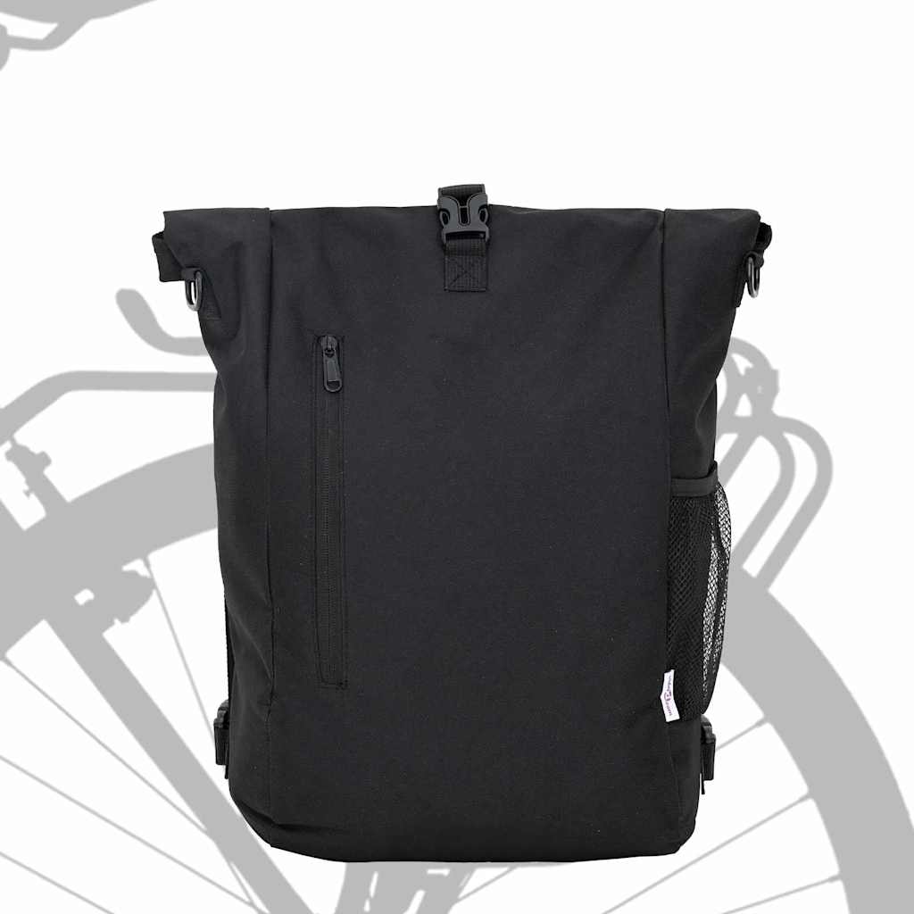 vidaXL Torba rowerowa Czarny 31 x 13 x 58 cm Poliester