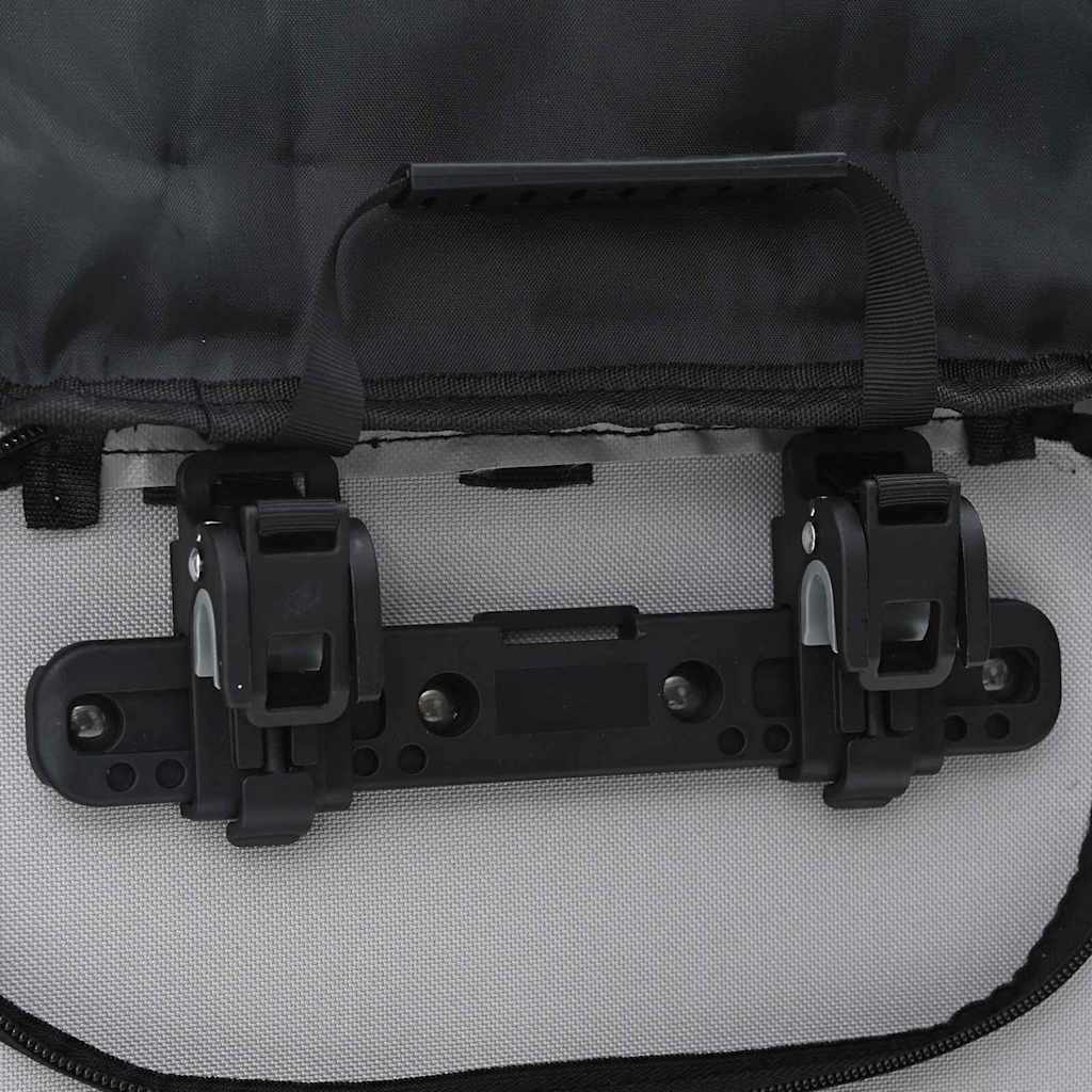 vidaXL Torba rowerowa Szary 31 x 13 x 58 cm Poliester
