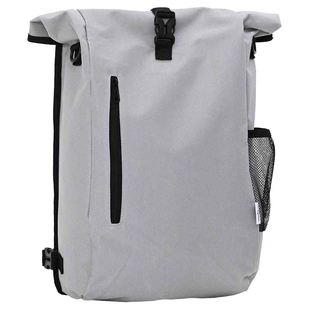 vidaXL Torba rowerowa Szary 31 x 13 x 58 cm Poliester