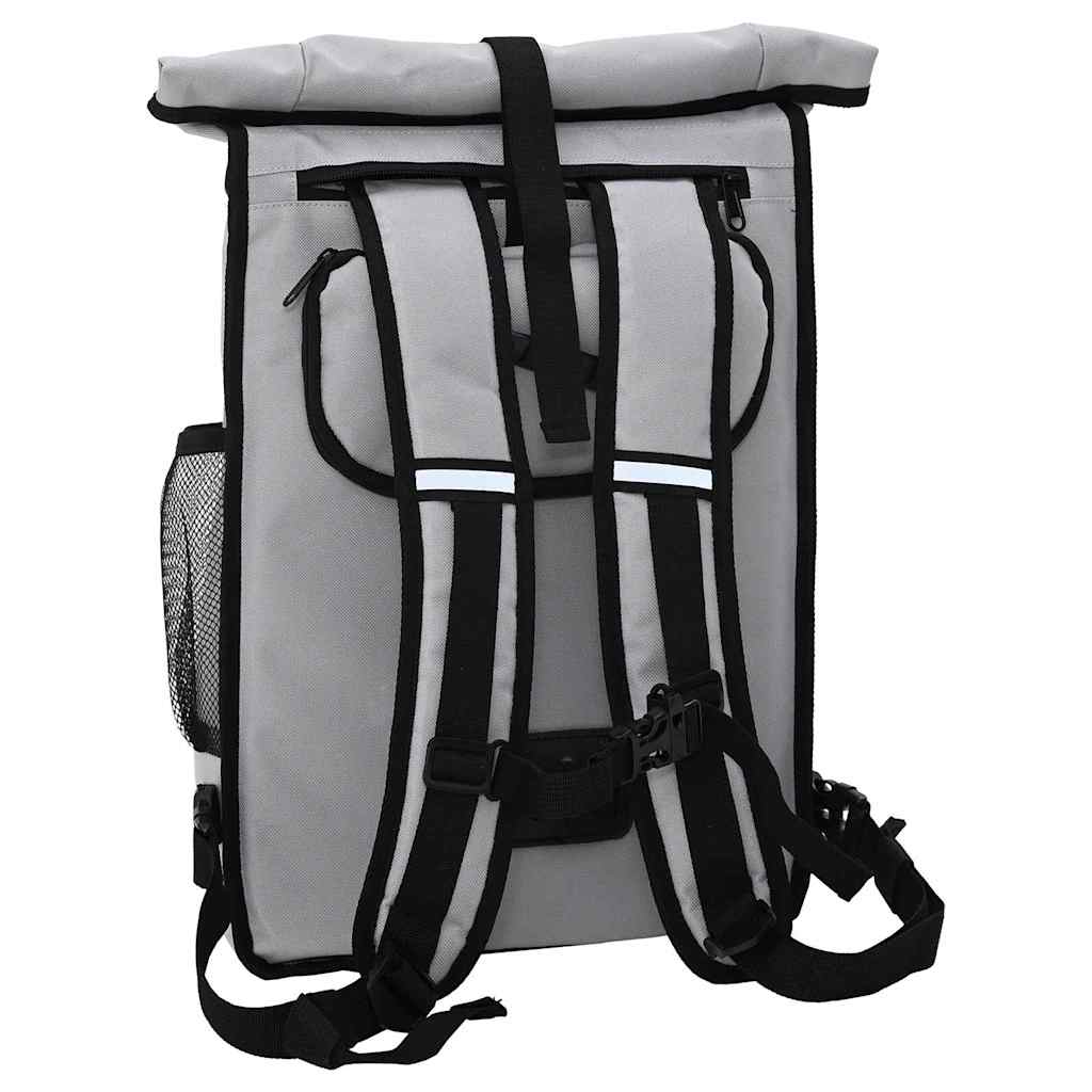 vidaXL Torba rowerowa Szary 31 x 13 x 58 cm Poliester