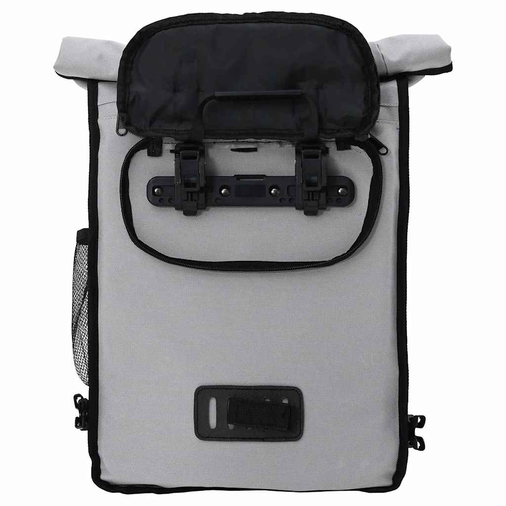 vidaXL Torba rowerowa Szary 31 x 13 x 58 cm Poliester