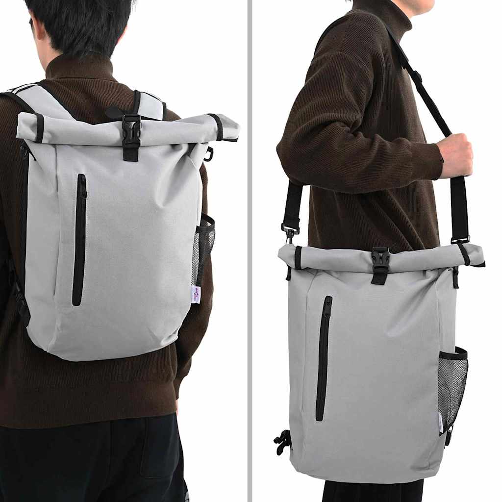 vidaXL Torba rowerowa Szary 31 x 13 x 58 cm Poliester