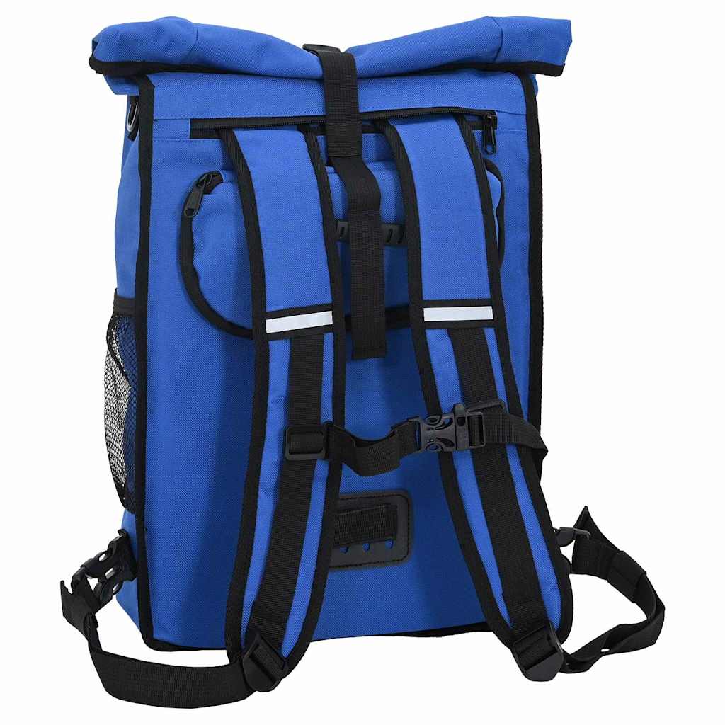 vidaXL Torba rowerowa Niebieski 31 x 13 x 58 cm Poliester
