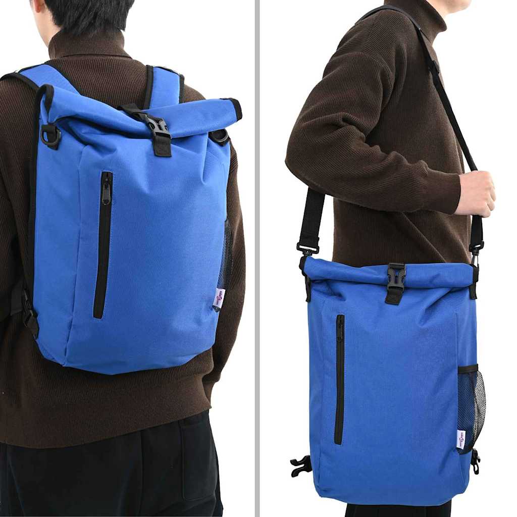 vidaXL Torba rowerowa Niebieski 31 x 13 x 58 cm Poliester