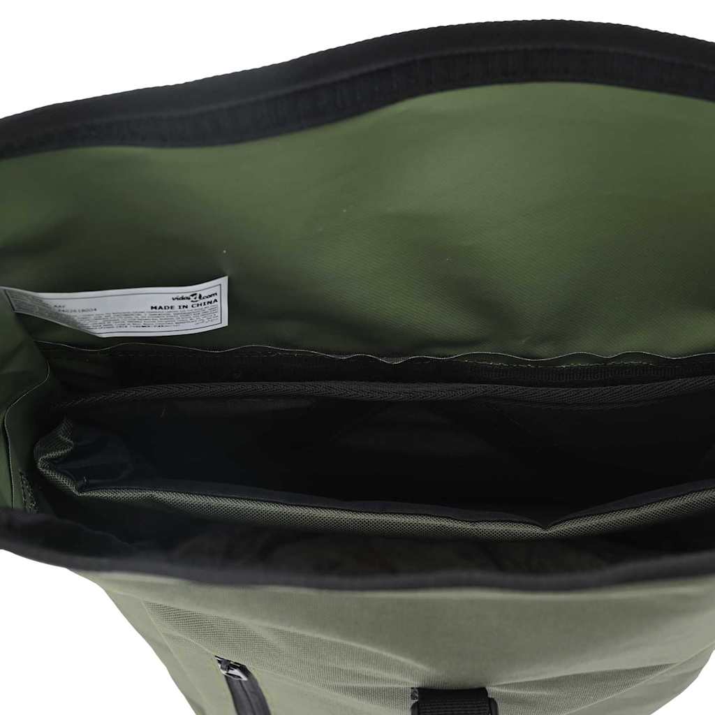 vidaXL Torba rowerowa Oliwkowy 31 x 13 x 58 cm Poliester