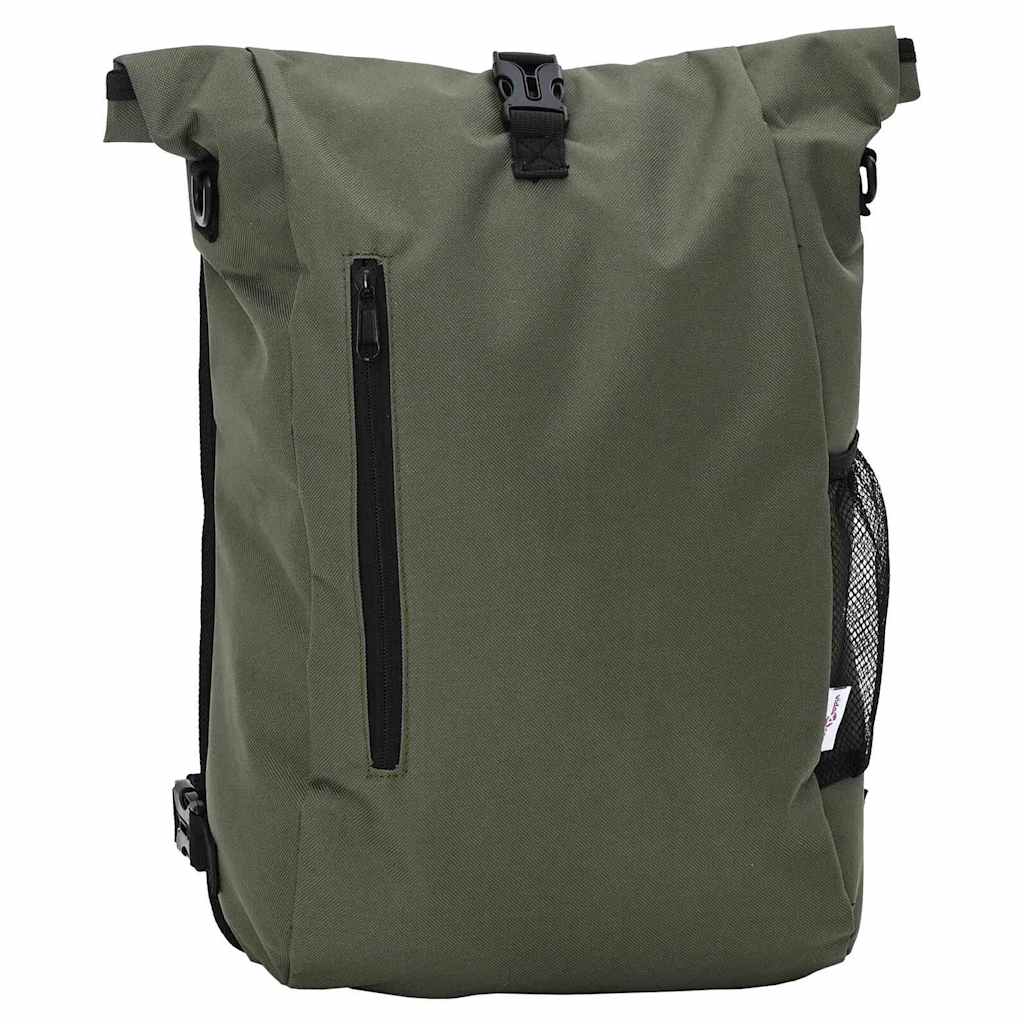 vidaXL Torba rowerowa Oliwkowy 31 x 13 x 58 cm Poliester