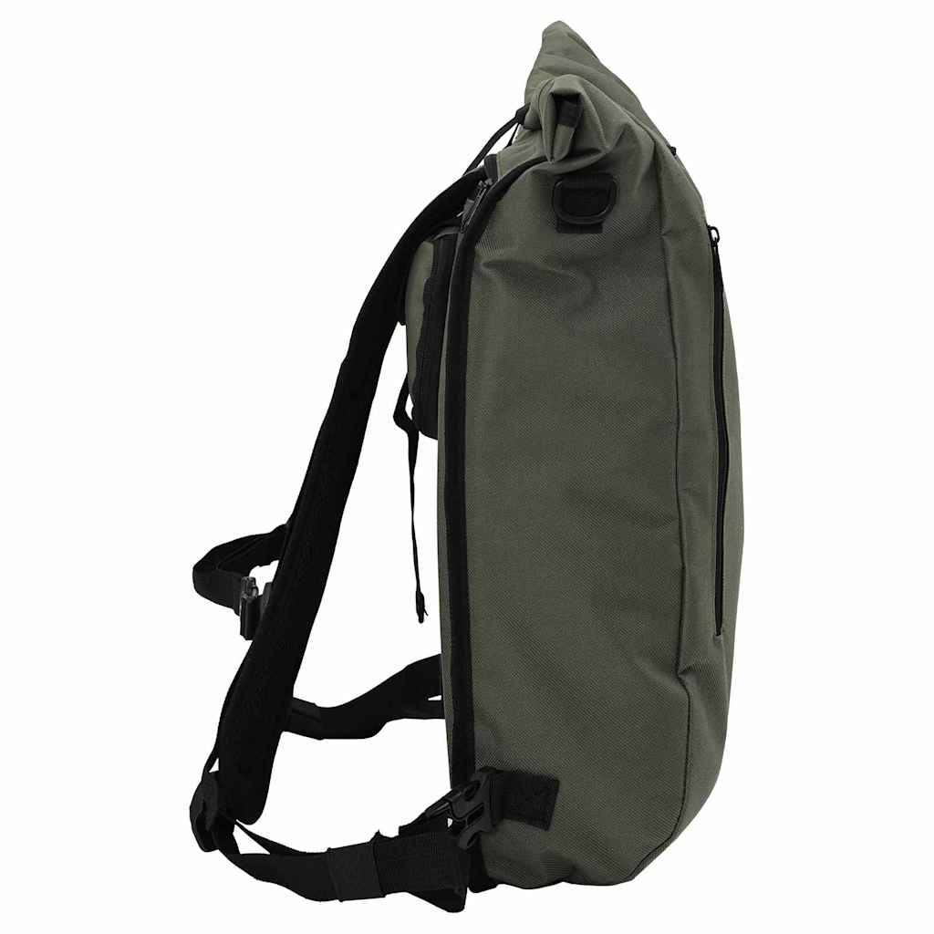 vidaXL Torba rowerowa Oliwkowy 31 x 13 x 58 cm Poliester