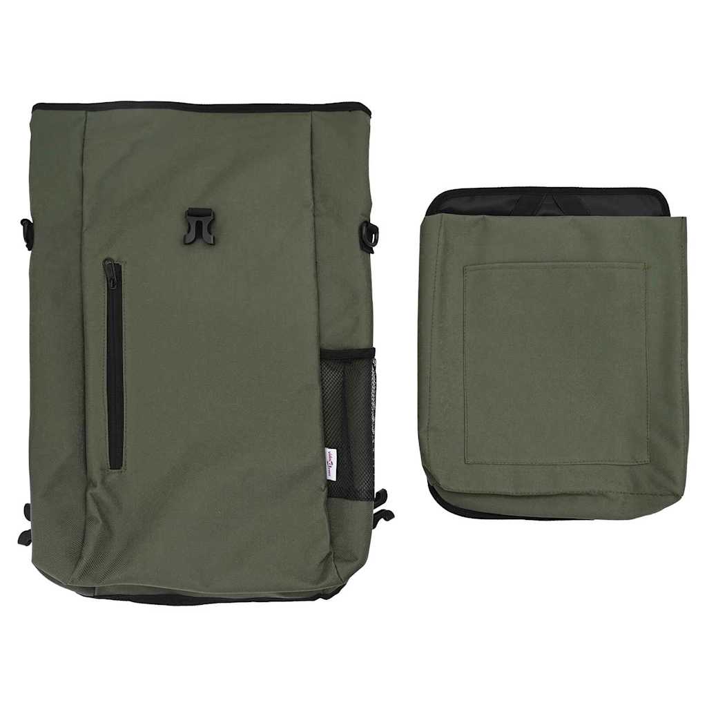 vidaXL Torba rowerowa Oliwkowy 31 x 13 x 58 cm Poliester
