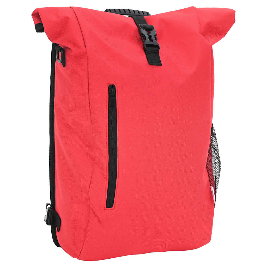 vidaXL Torba rowerowa Czerwony 31 x 13 x 58 cm Poliester
