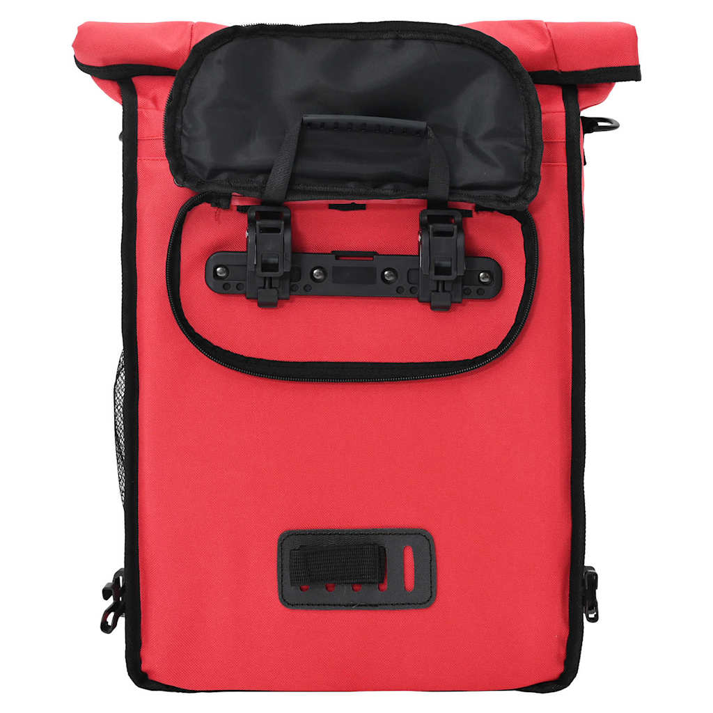vidaXL Torba rowerowa Czerwony 31 x 13 x 58 cm Poliester