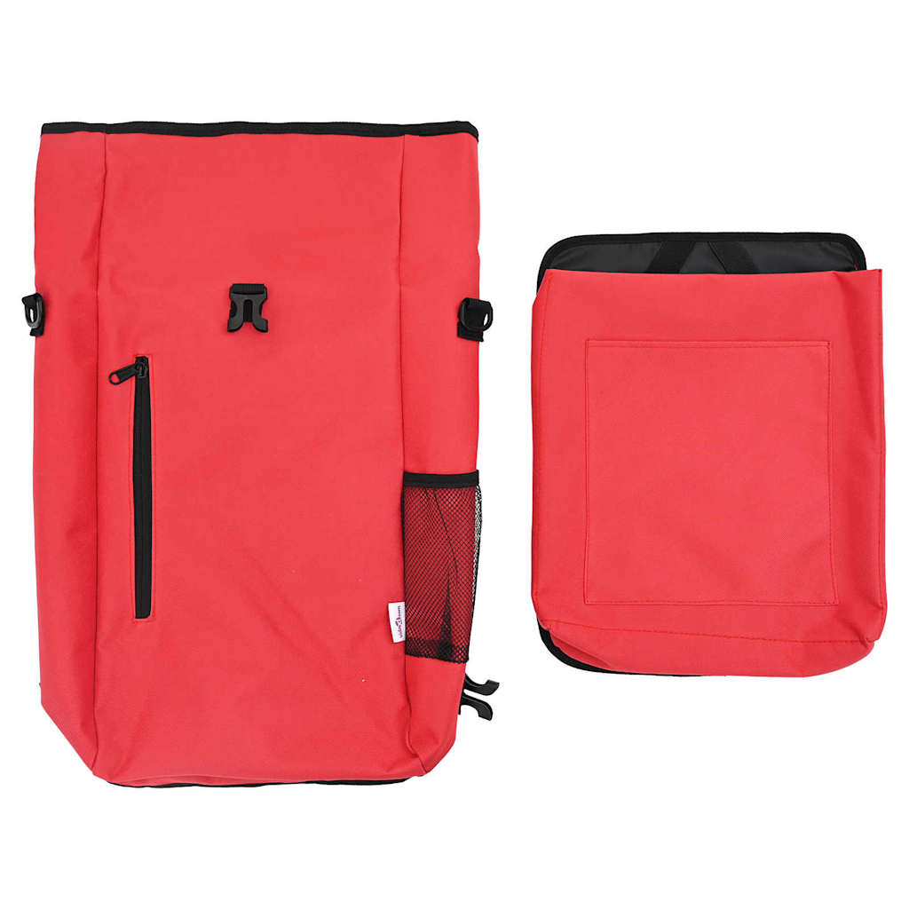 vidaXL Torba rowerowa Czerwony 31 x 13 x 58 cm Poliester