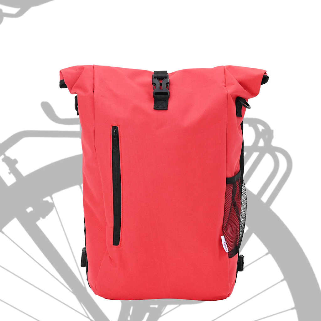 vidaXL Torba rowerowa Czerwony 31 x 13 x 58 cm Poliester