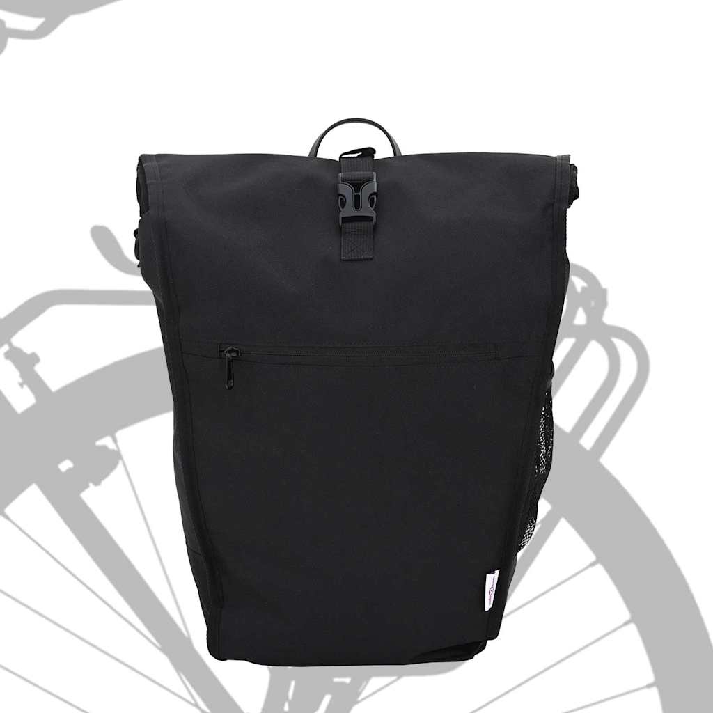 vidaXL Torba rowerowa Czarny 34 x 16 x 59 cm Poliester