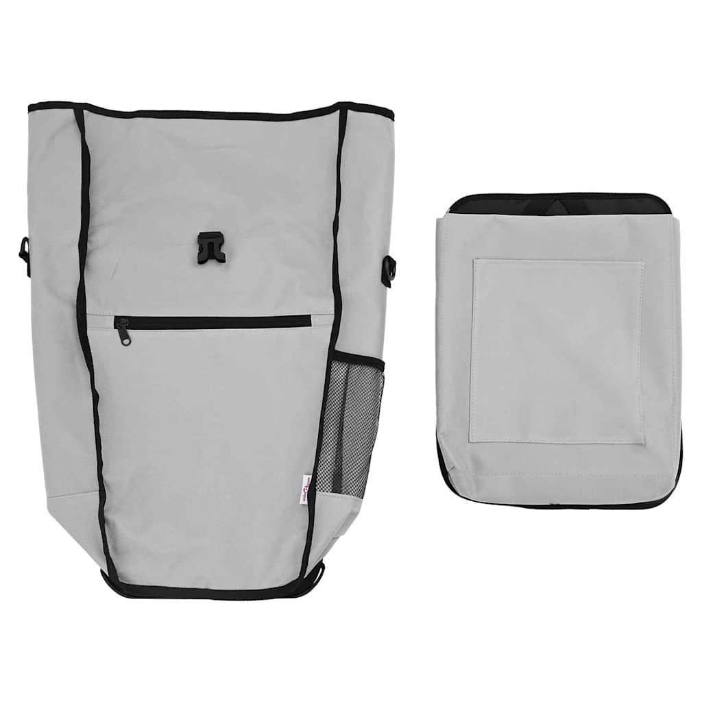 vidaXL Torba rowerowa Szary 34 x 16 x 59 cm Poliester