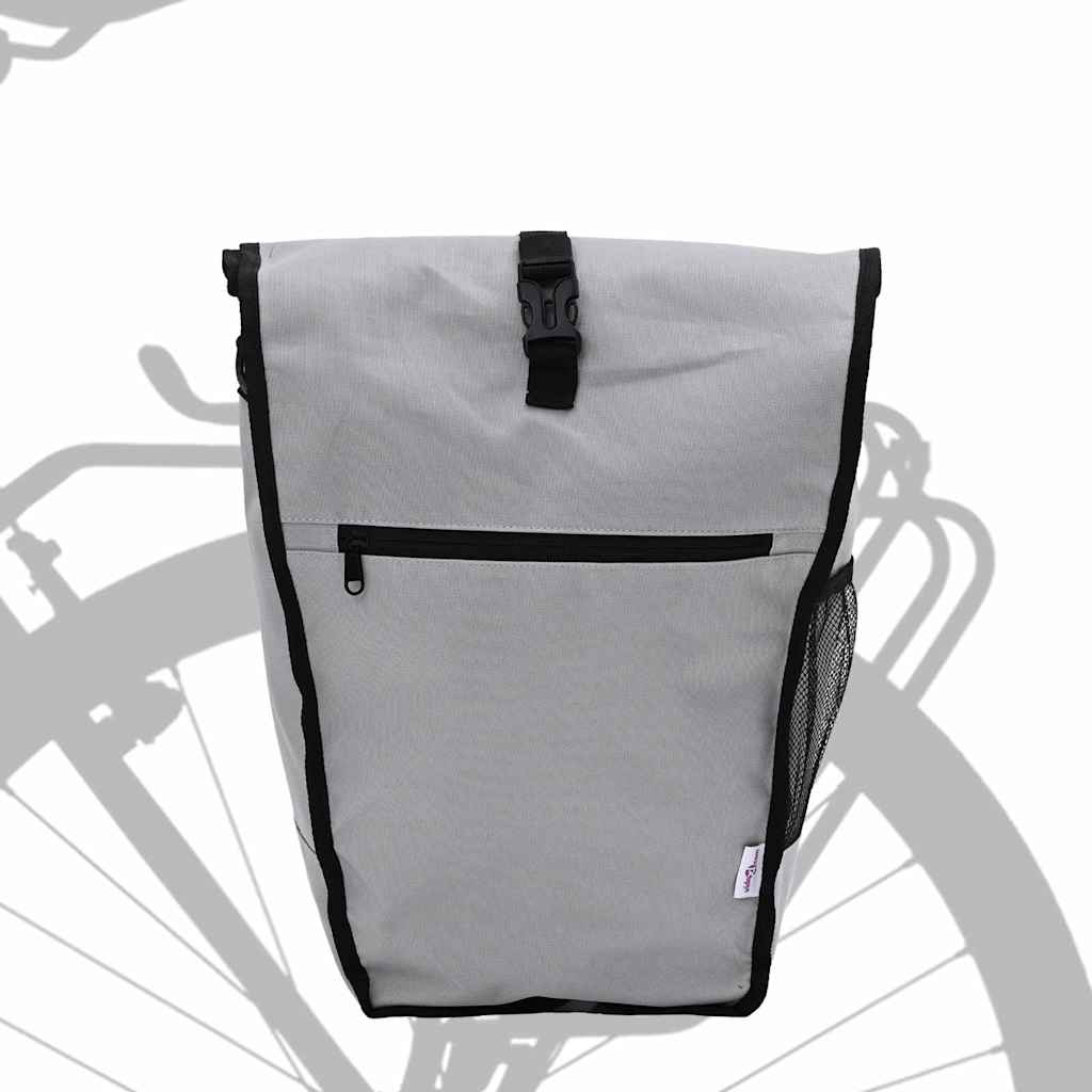 vidaXL Torba rowerowa Szary 34 x 16 x 59 cm Poliester