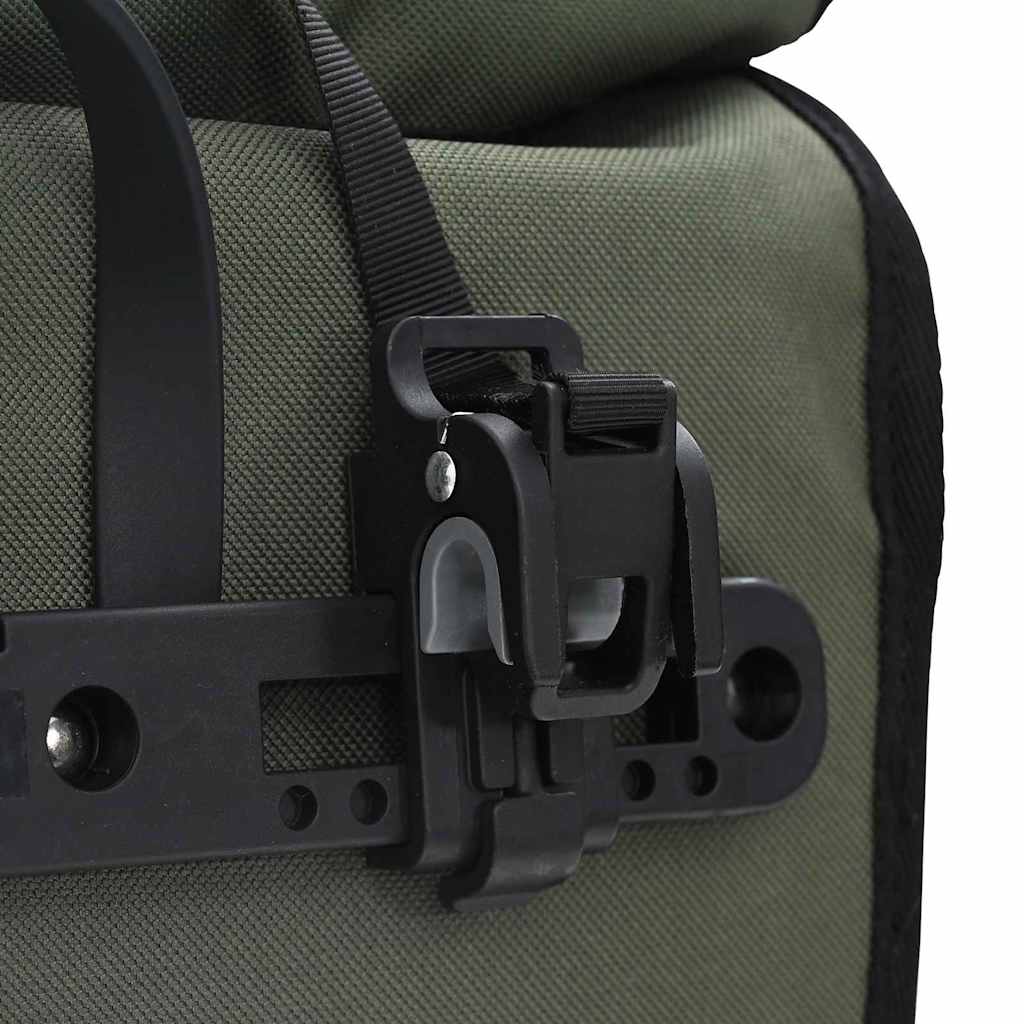 vidaXL Torba rowerowa Oliwkowy 34 x 16 x 59 cm Poliester
