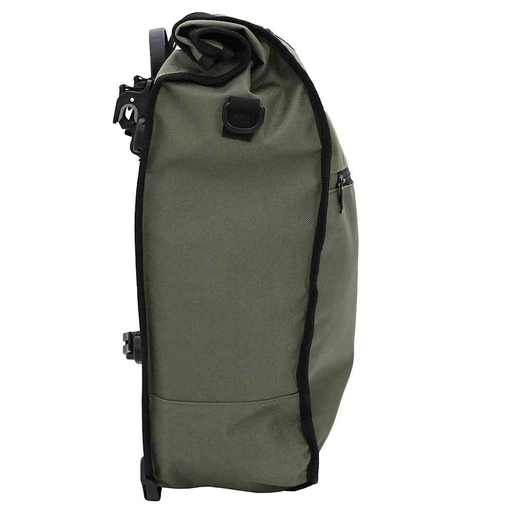 vidaXL Torba rowerowa Oliwkowy 34 x 16 x 59 cm Poliester