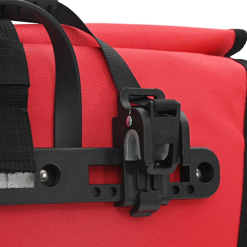 vidaXL Torba rowerowa Czerwony 34 x 16 x 59 cm Poliester