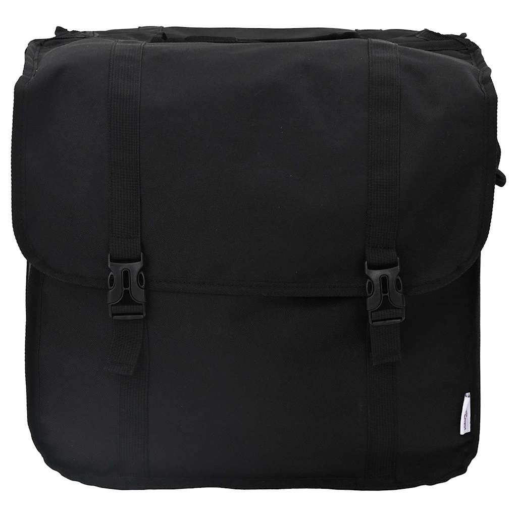 vidaXL Torba rowerowa Czarny 40 x 18.5 x 35 cm Poliester