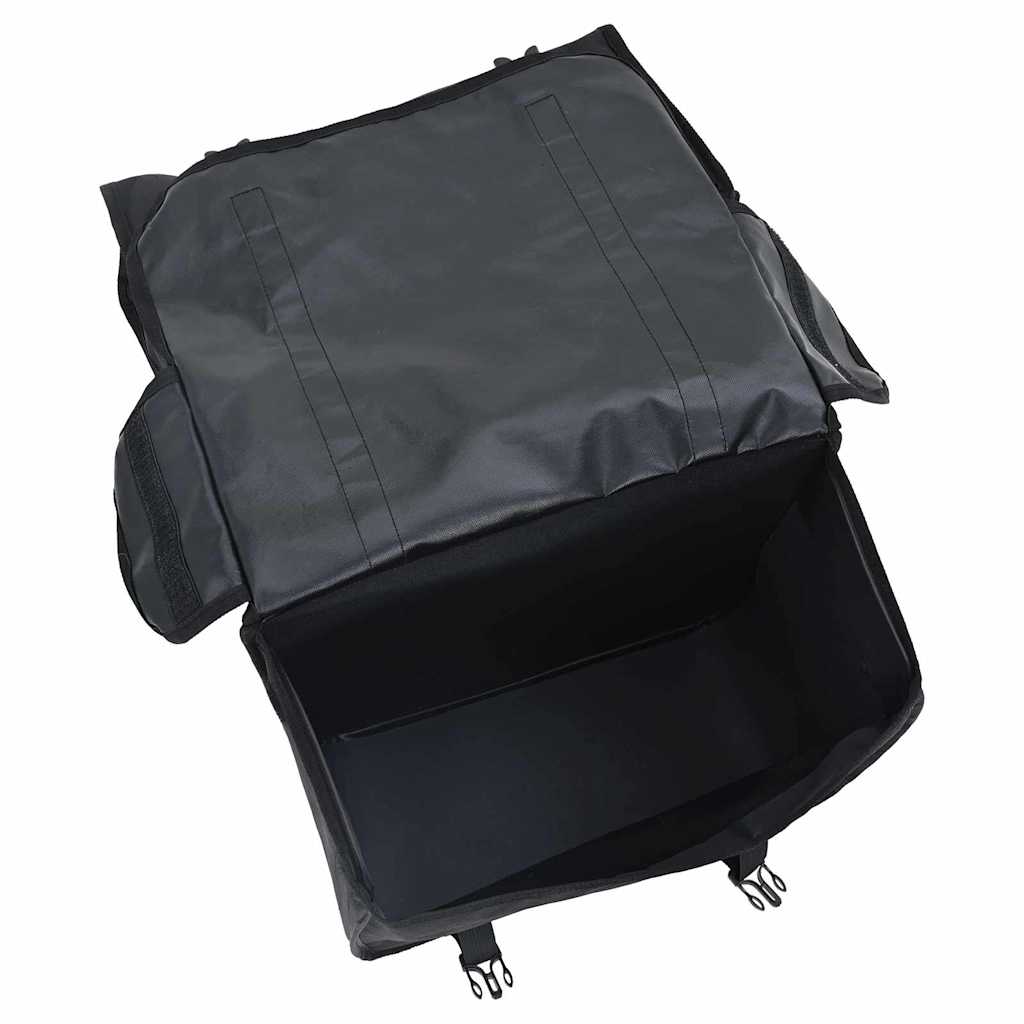 vidaXL Torba rowerowa Czarny 40 x 18.5 x 35 cm Poliester