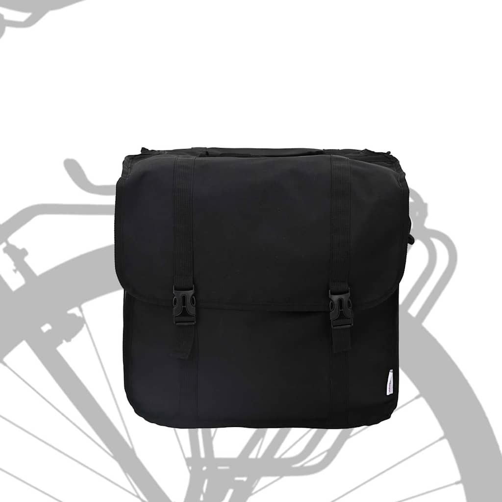 vidaXL Torba rowerowa Czarny 40 x 18.5 x 35 cm Poliester