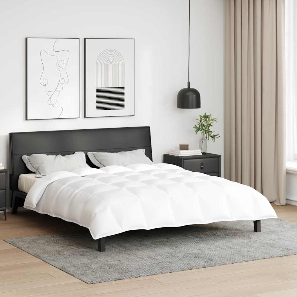 vidaXL Zimowa Kołdra Biały 240 x 200 cm Pióra