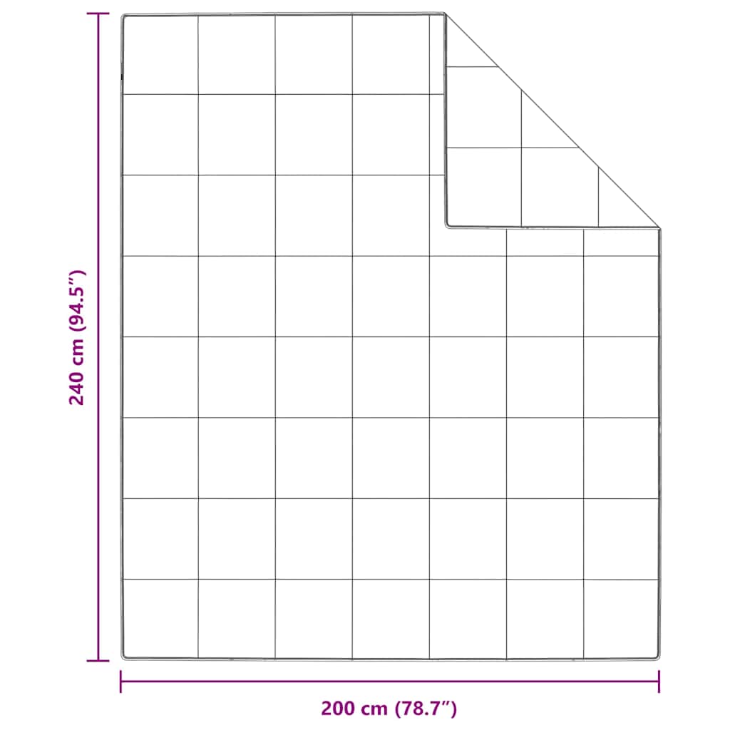 vidaXL Zimowa Kołdra Biały 240 x 200 cm Pióra