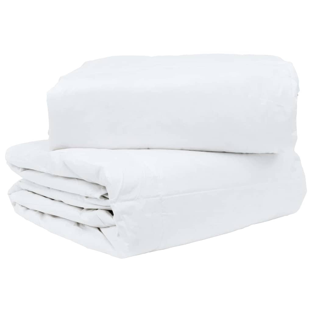 vidaXL Kołdra 2-w-1 Biały 240 x 200 cm Pióra