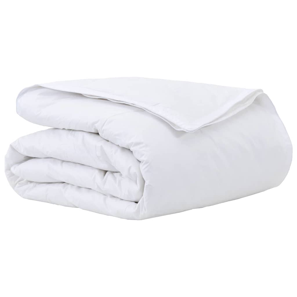 vidaXL Kołdra 2-w-1 Biały 140 x 220 cm Pióra
