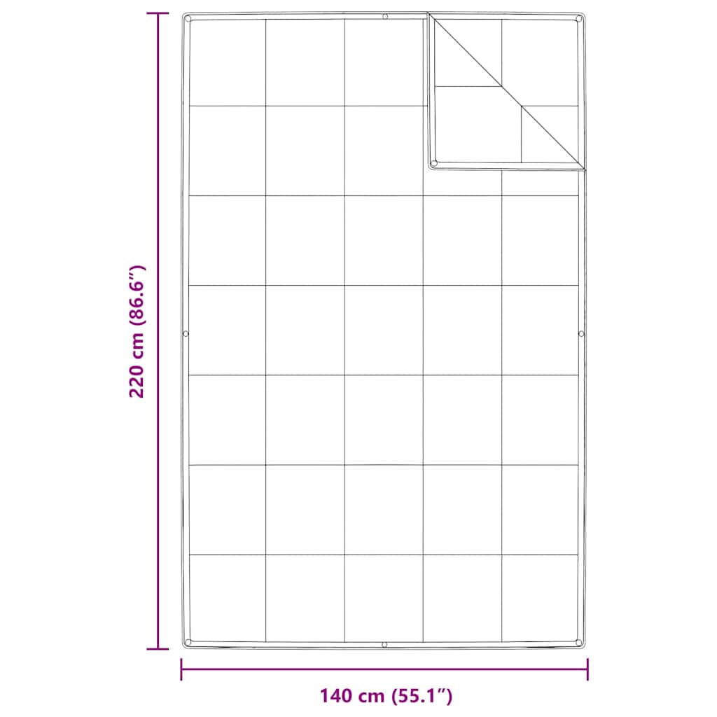 vidaXL Kołdra 2-w-1 Biały 140 x 220 cm Pióra