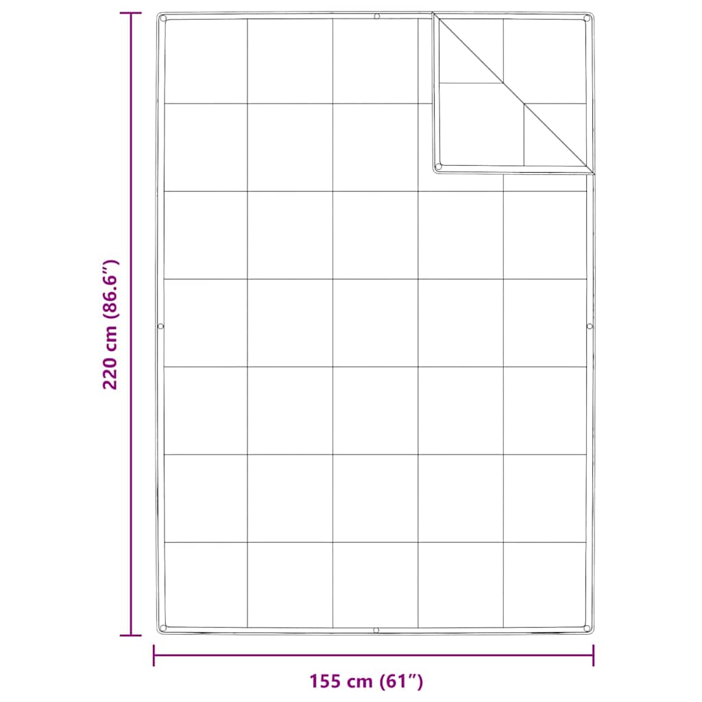 vidaXL Kołdra 2-w-1 Biały 155 x 220 cm Pióra