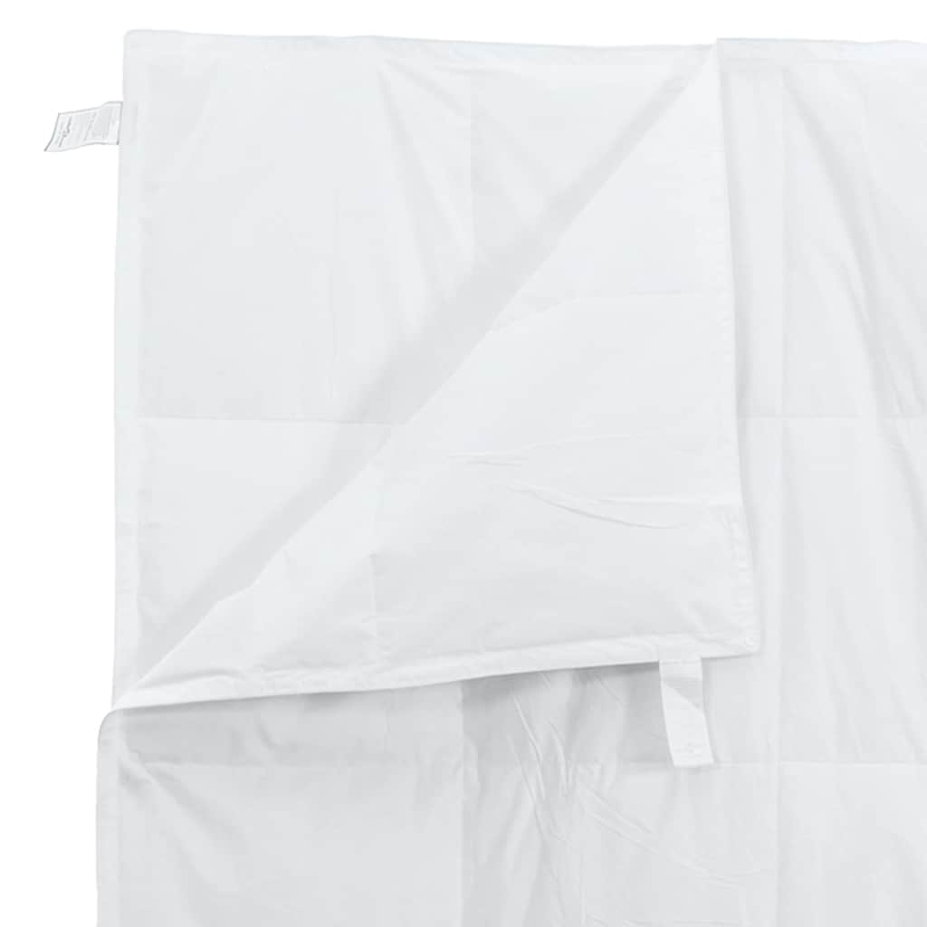 vidaXL Kołdra 2-w-1 Biały 200 x 220 cm Pióra