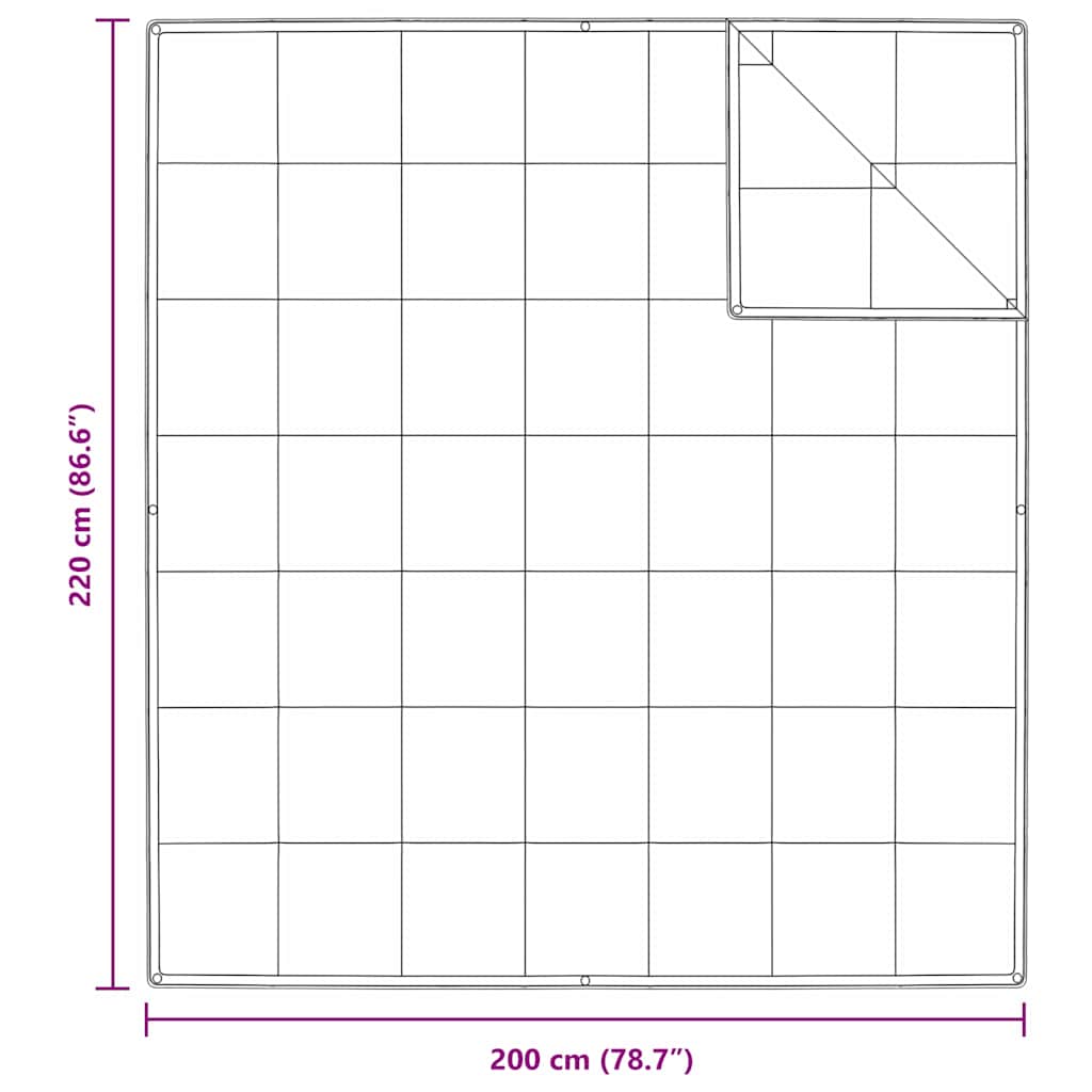 vidaXL Kołdra 2-w-1 Biały 200 x 220 cm Pióra
