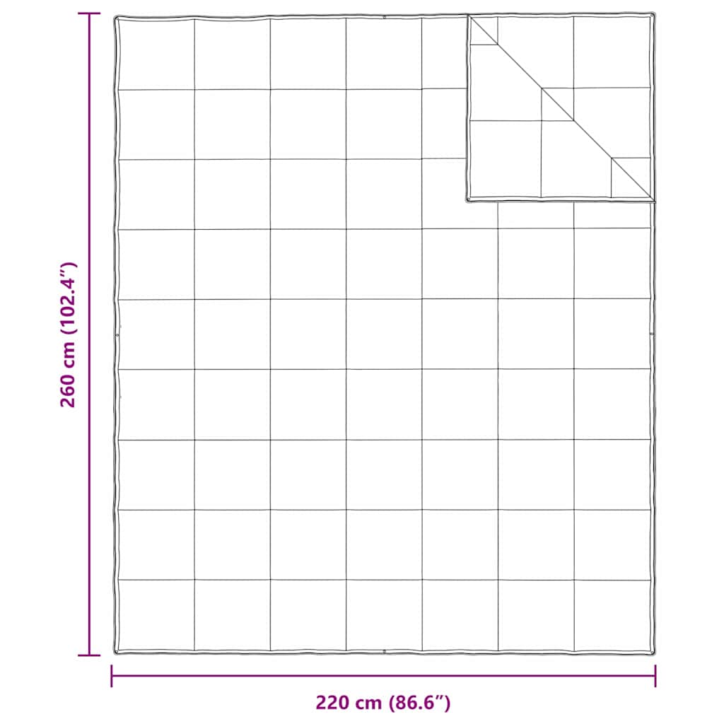 vidaXL Kołdra 2-w-1 Biały 260 x 220 cm Pióra