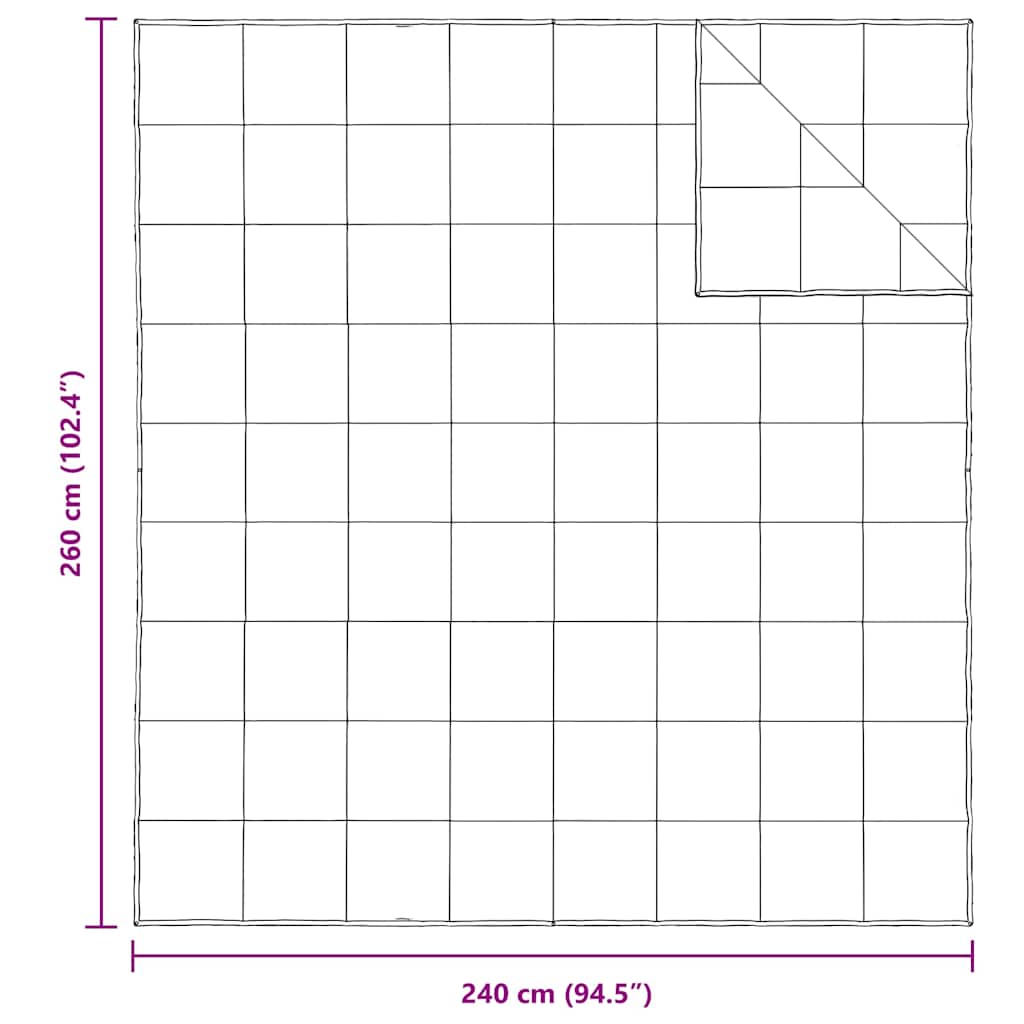 vidaXL Kołdra 2-w-1 Biały 240 x 260 cm Pióra