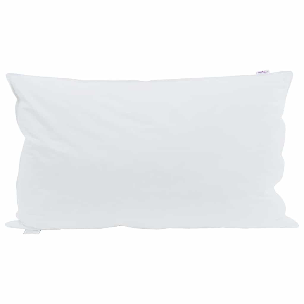 vidaXL Poduszka z poduszką Biały 40 x 80 cm Pióra