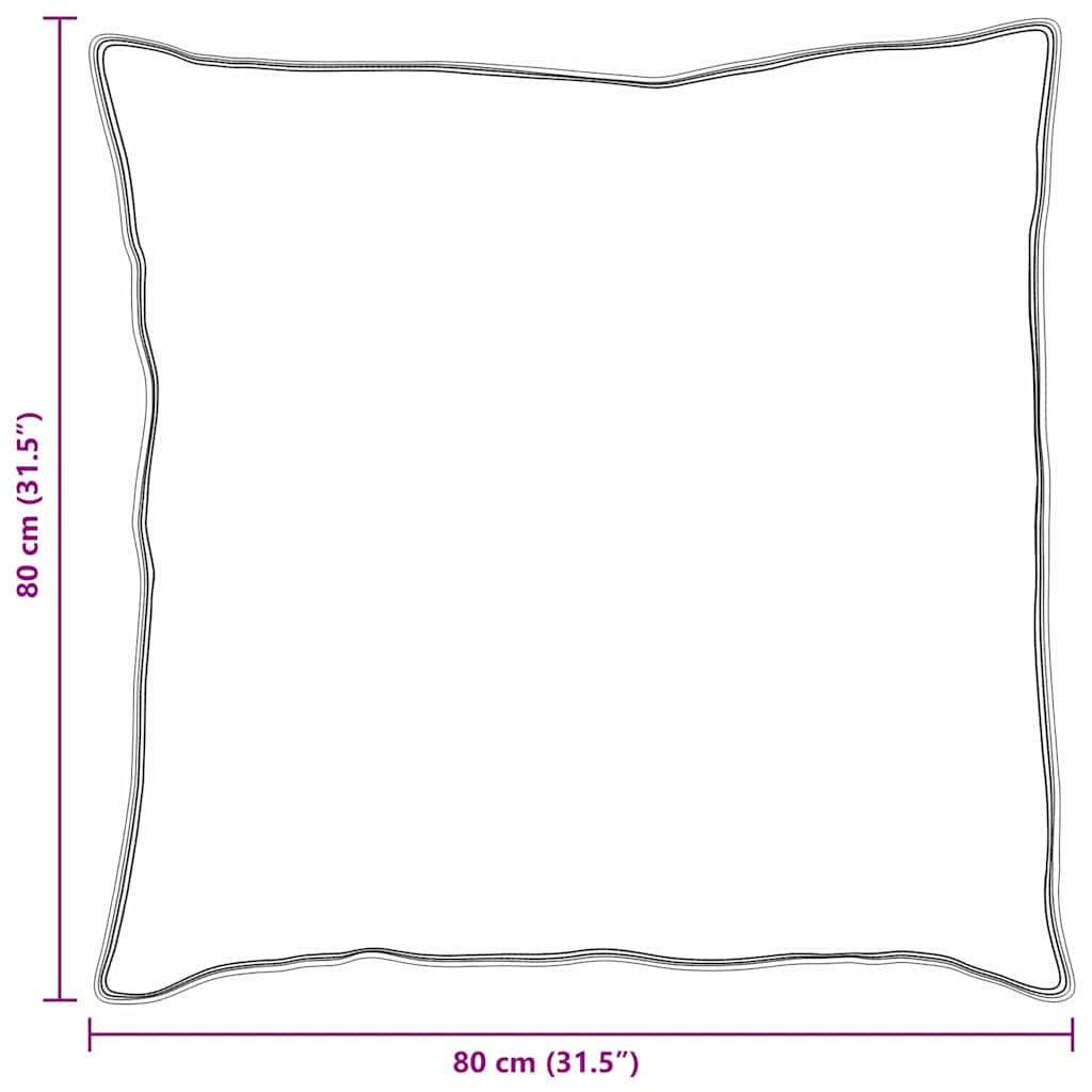 vidaXL Poduszka z poduszką Biały 80 x 80 cm Pióra