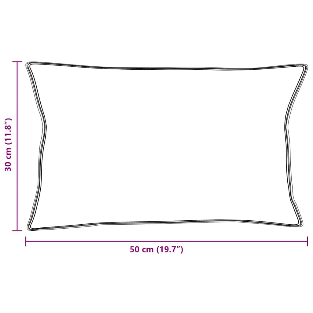 vidaXL Poduszka z poduszką 2 pcs Biały 30 x 50 cm Pióra