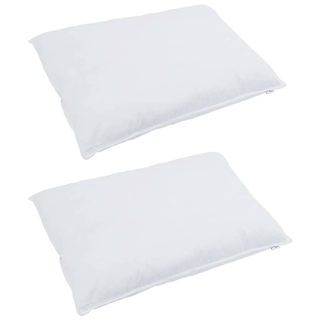 vidaXL Poduszka z poduszką 2 pcs Biały 50 x 75 cm Pióra